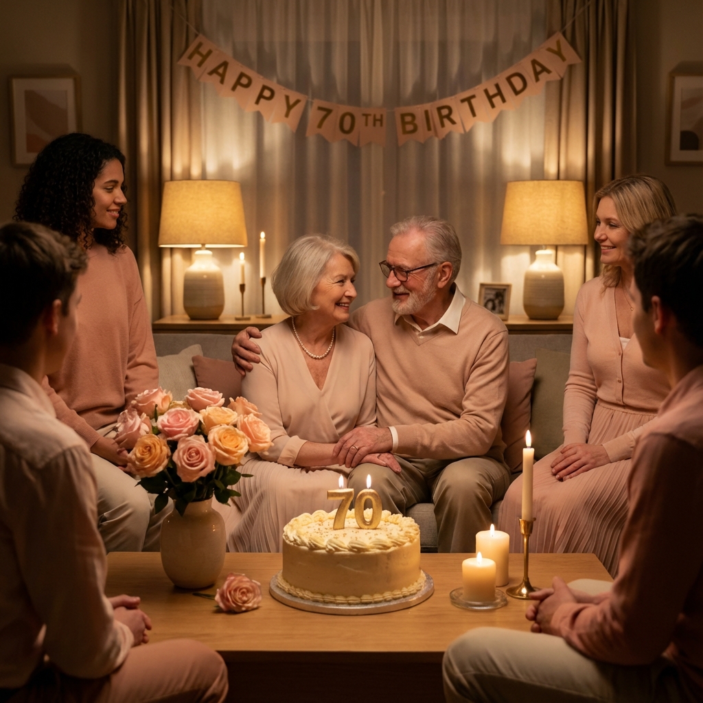 Geburtstagswünsche für Frauen 70
